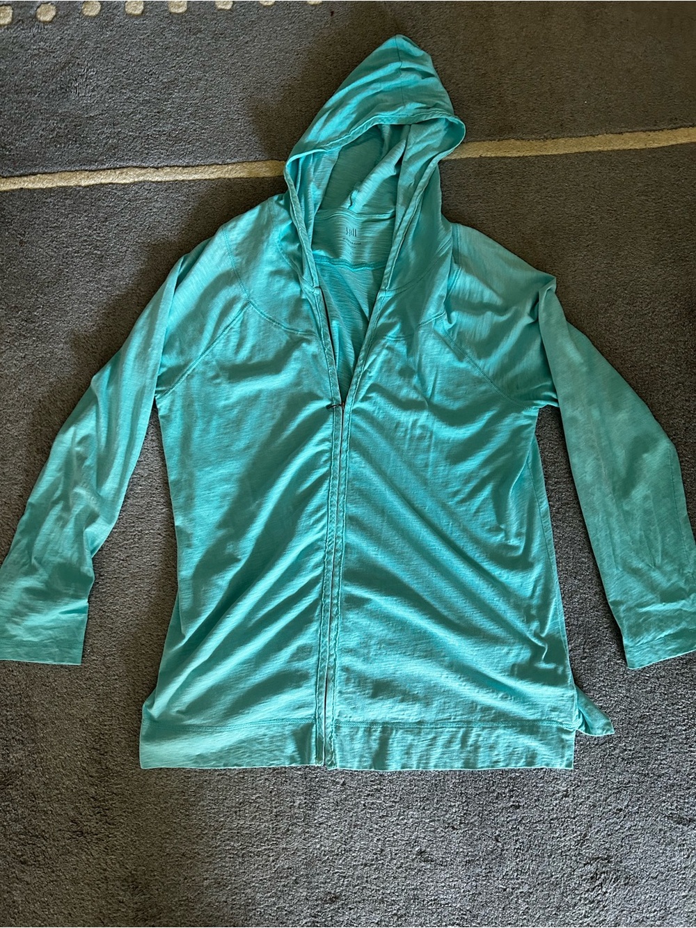 J. Jill Turquoise Zip Hoodie